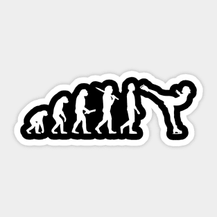 Funny Figure Skating Evolution Gift For Figure Skaters Sticker